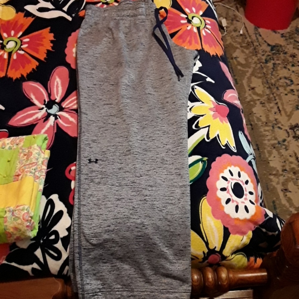 Underarmour cold gear sweat pants purple marble XL